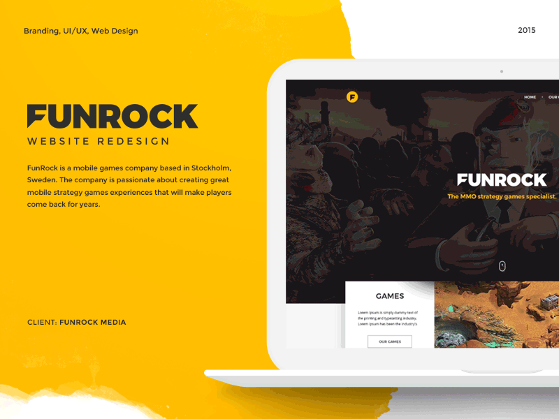 FunRock - Website Redesign branding clean fresh redesign ui ux web web design websiteр
