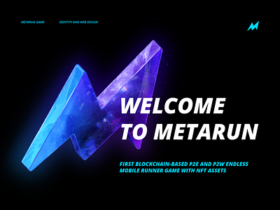 Metarun Branding blockchain branding crypto design digital game graphic design logo metaverse nft