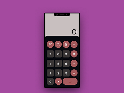 mobile calculator app dailyui design ui ux