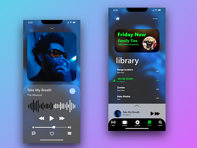 music player🎶 app dailyui design graphic design illustration logo typography ui ux