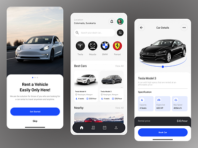 Car Rental App Concept