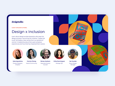 Designtalks app banner banner ad design graphic design illustration typography ui user interface vector