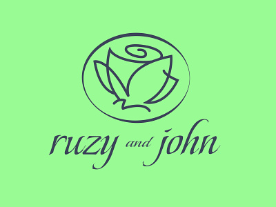 ruzy&john - logo design