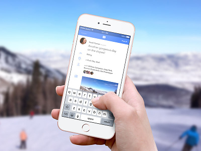 Facebook Post App Concept app concept facebook mobile post status ui