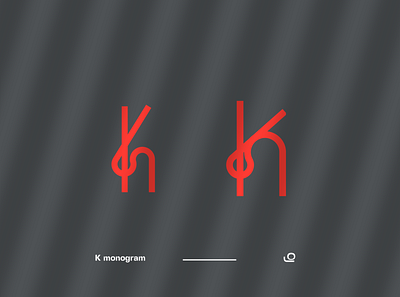 K - MONOGRAM branding design graphic design logo logotype sketchs tipogra typography vector
