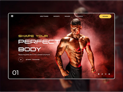 Fitness Trainer Website Design