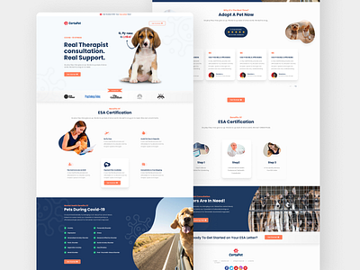 Pet Landing Page concept design header landing page landingpage ui website