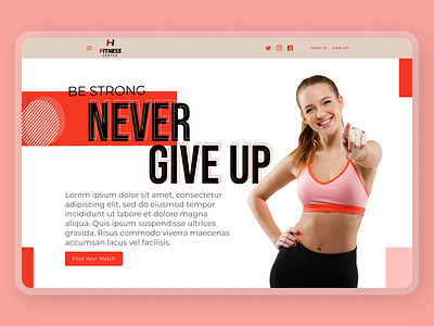 Fitness Web Concept