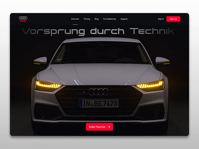 Audi Landing Page