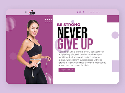 Fitness Landing Page