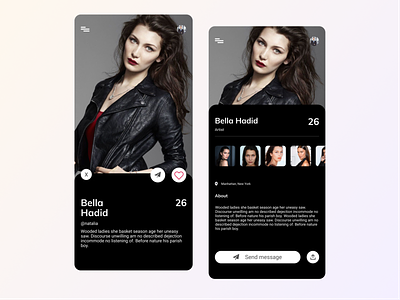 Dating App app camera concept connect dashboard dating debut design mobile mobile dashboard photos profile social ui