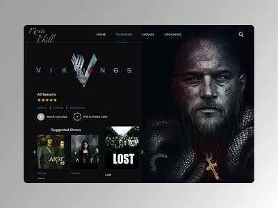 Movies Web Page amazing concept connect design header ui