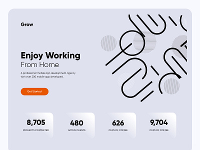 Working from home UI Design