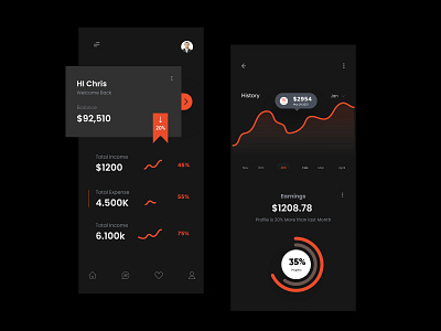 Finance mobile App Design