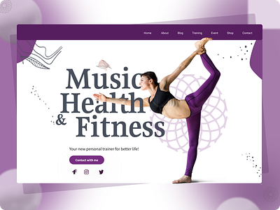 Heath Fitness Landing Page