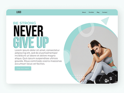 Fitness Trainer Landing Page amazing design minimal ux