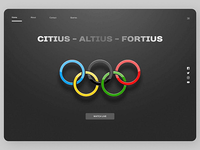 Sports Web Design amazing branding concept design landingpage minimal typography ux