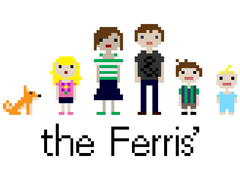 Pixel Family Portrait
