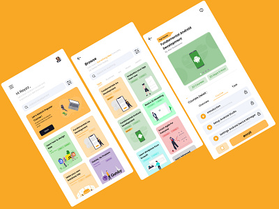 Course Apps course course app mobile app mobile app design mobile ui moblieapp uidesign