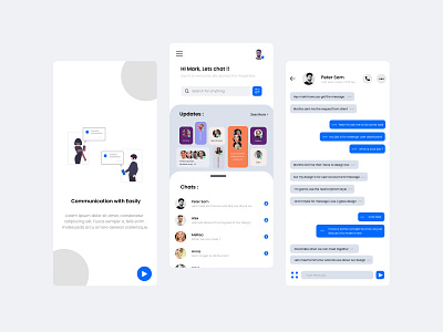 Mobile Chat app branding chat chat app design mobile app mobile app design mobile design mobile ui moblieapp simple ui