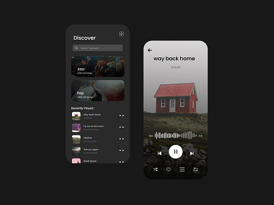 Music Player For Android and IOS app black branding design mbanking mobile app mobile app design mobile design mobile ui moblieapp music music app music art music player music player app music player ui simple ui