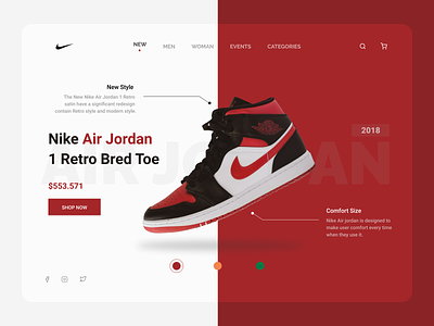Nike Air Jordan Landing Page (UX/UI Concept) by EKKO on Dribbble