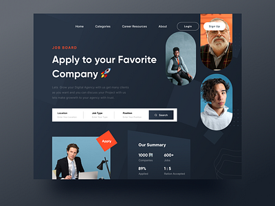 Job Board Landing page 📚