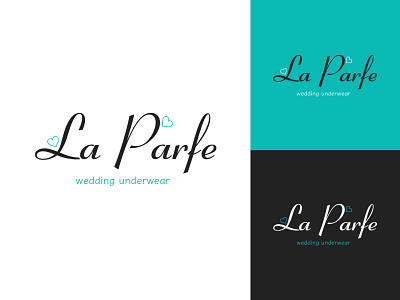 Logo for La Parfe 💙 art brand design branding flat graphic design illustration illustrator logo logodesign logotype typography underwear vector wedding