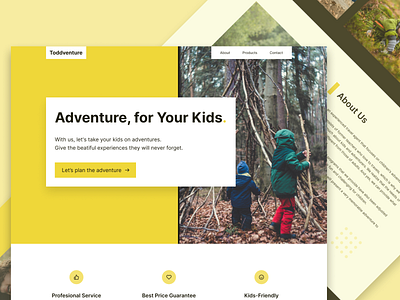 Travel Agency Landing Page exploration concept design exploration landing page landing page design travel travel agency ui ux web design website website design yellow