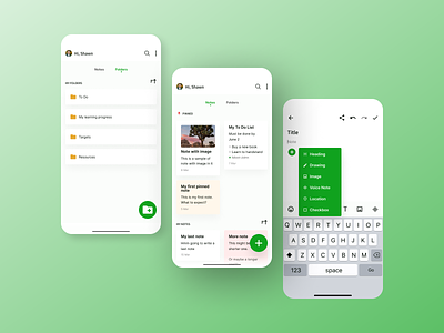 Simply Note Mobile App Concept