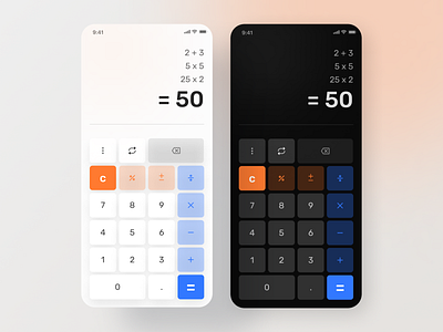 Simple Calculator App android calculator clean concept design exploration minimal ui ux