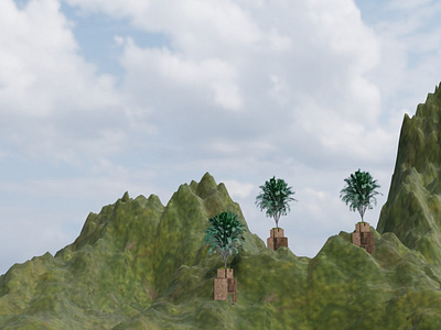 3D Mountain Environment Design