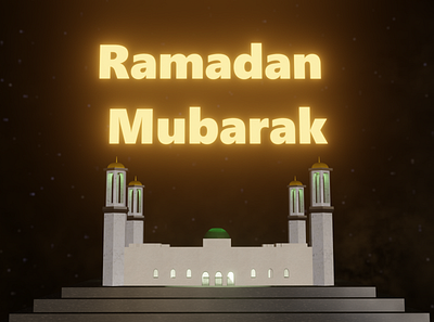 Ramadan Mubarak 3d animation graphic design motion graphics