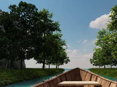 The River Way 3d branding design envi environmetn game scenary