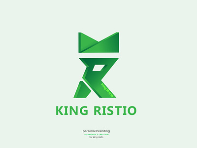 KING RISTIO Logo 3d app brand branding design flat graphic design icon illustration illustrator logo logo design minimal typography vector website