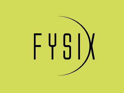 FYSIX Logotype brand brand and identity idenity logo logotype physics planet science space syfy