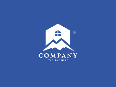 Mountain Real Estate Logo ($300) construction home logo house logo logo real estate