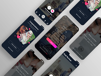 Dating app UI design app app design design mobile app mobile ui social app ui ux