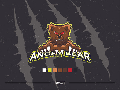 ANGRY BEAR angry art esport game game art games games logo icon illustration logo mascot mascot design scratch vector