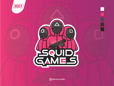 Squid Games 3d animation art branding design esport game games graphic design illustration logo motion graphics vector