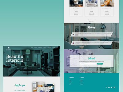 Beautiful Interiors by NETZ-GEN branding design furniture landingpage logo personalproject website