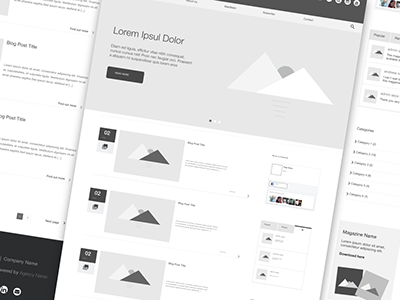 Blog Wireframe Concept