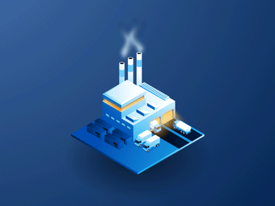 Average Cost of Downtime illustration isometric motion graphic