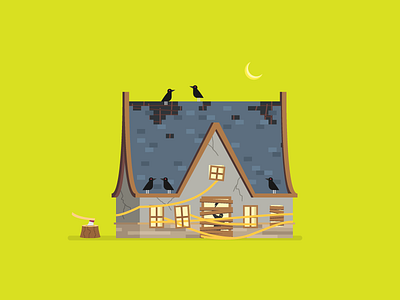 Ghost House ghost house illustration