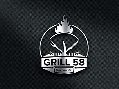 Grill Restaurant Logo branding design graphic design illustration logo logodesign logodesinger minimal vector