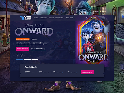 VOX Cinemas | Website redesign app booking cinema design illustration ticket booking uae ui usability ux