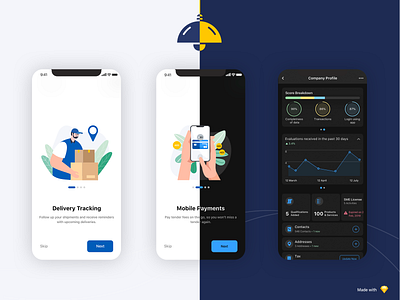 Smart Supplier Mobile app | Light & Dark mode