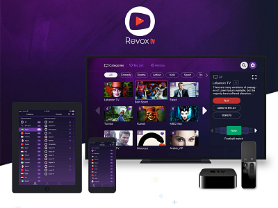 Revox Live TV App app channels live remote control trackpad tv ui user interface ux