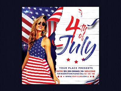 4th Of July Independence Day Flyer