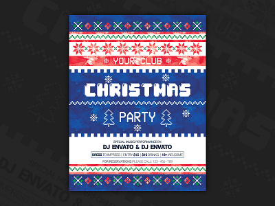 Ugly Sweater Christmas Party Flyer And Poster christmas party merry christmas poster sweater sweater flyer ugly sweater ugly sweater flyer ugly sweater party xmas